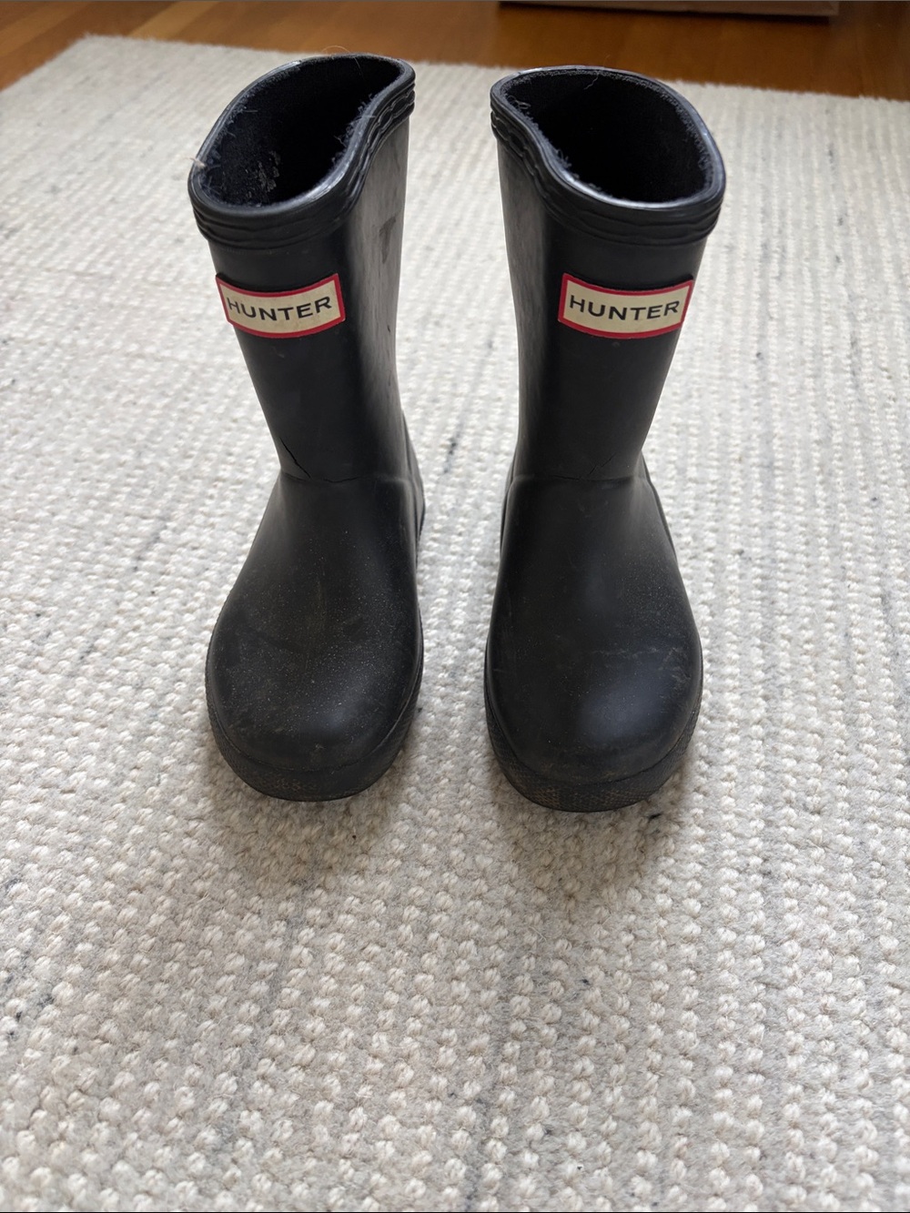 Kids Black Hunter Rain Boots